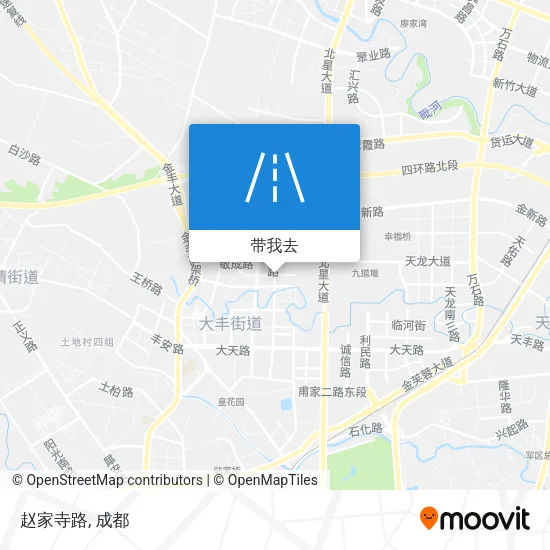 赵家寺路地图