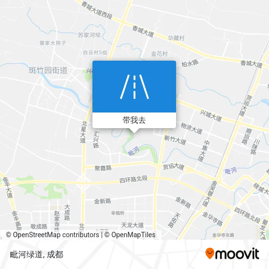 毗河绿道地图