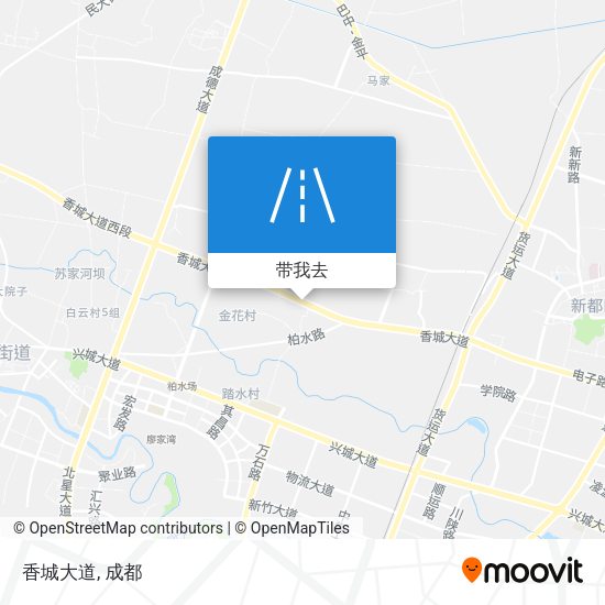 香城大道地图