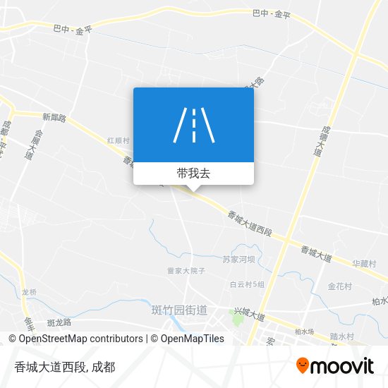 香城大道西段地图