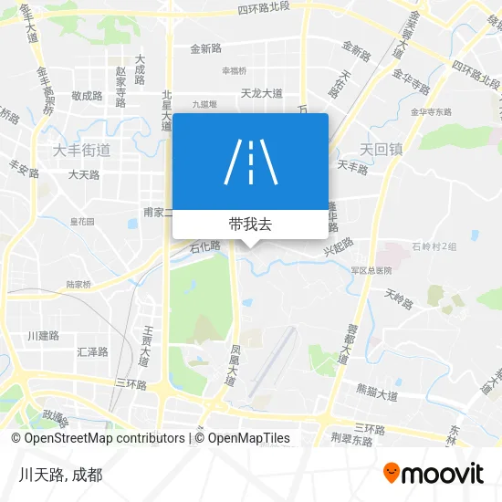 川天路地图
