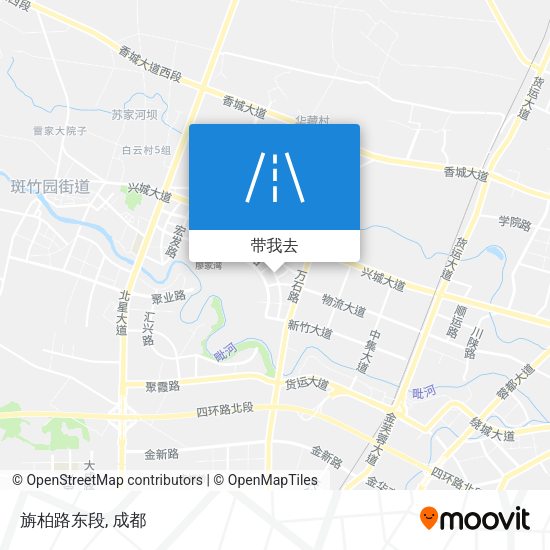 旃柏路东段地图