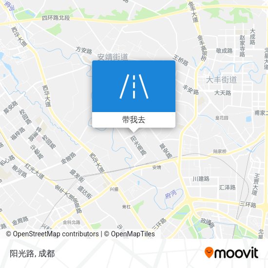 阳光路地图