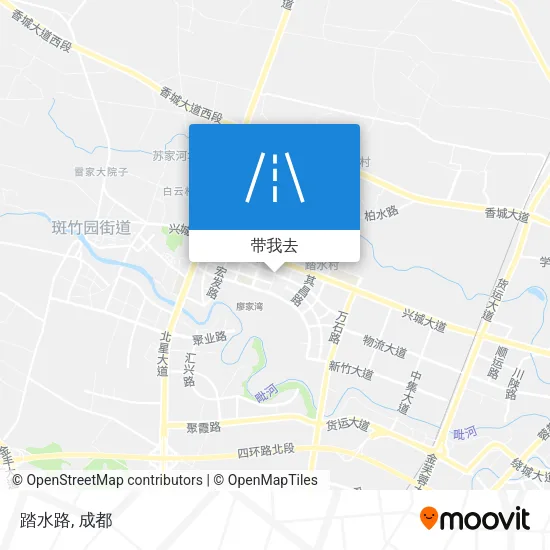 踏水路地图