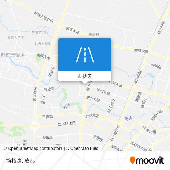 旃檀路地图