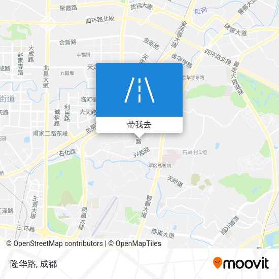 隆华路地图