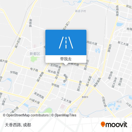 天香西路地图
