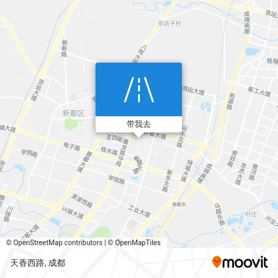 天香西路地图