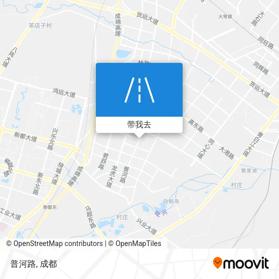 普河路地图