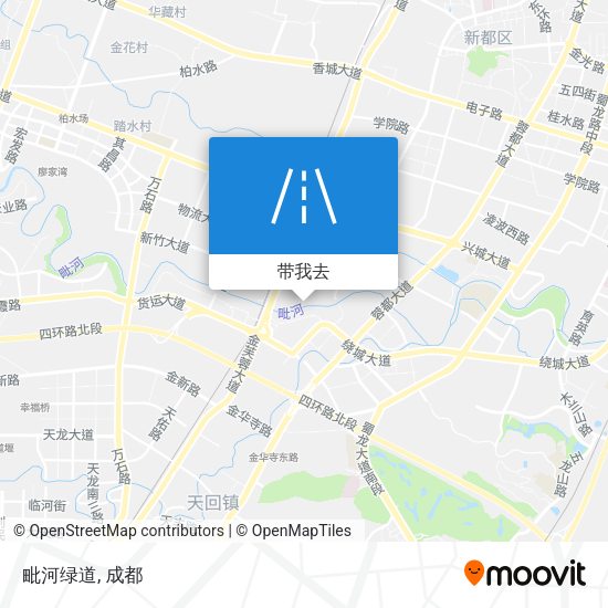 毗河绿道地图