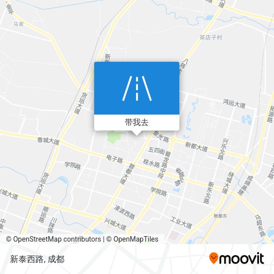 新泰西路地图