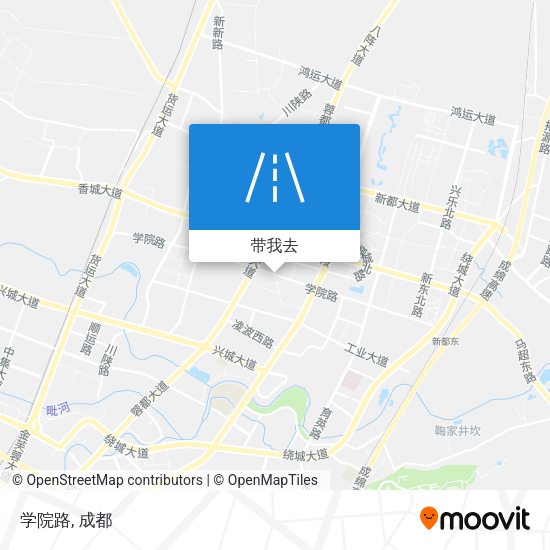 学院路地图