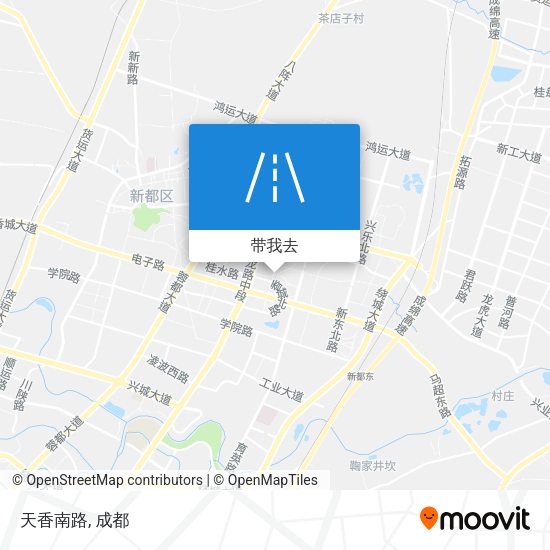 天香南路地图