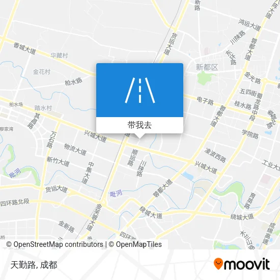天勤路地图