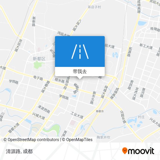 清源路地图