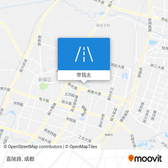 嘉陵路地图