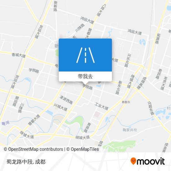 蜀龙路中段地图