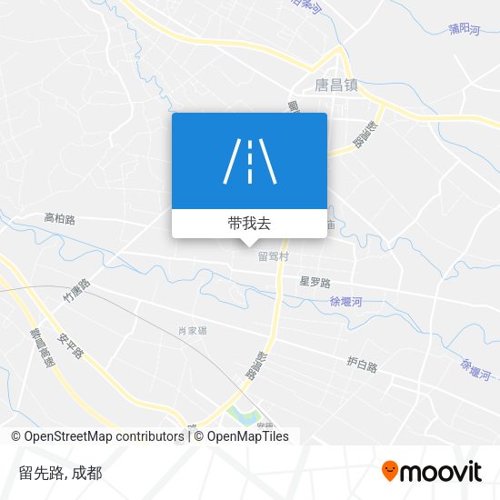 留先路地图