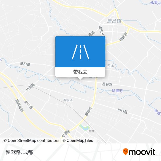 留驾路地图