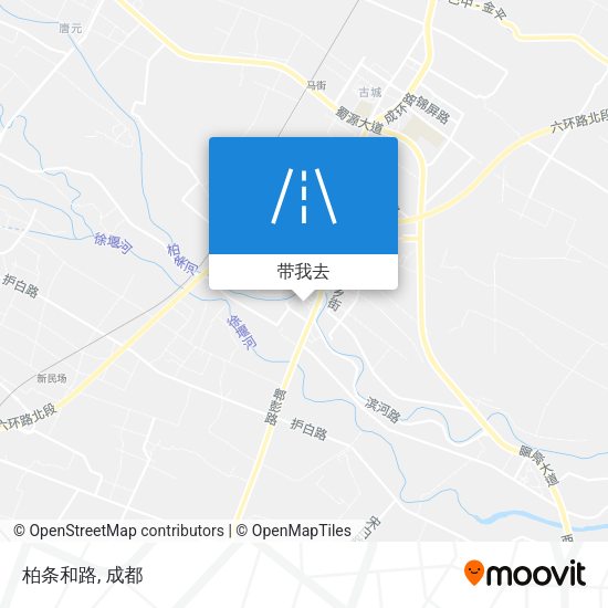 柏条和路地图
