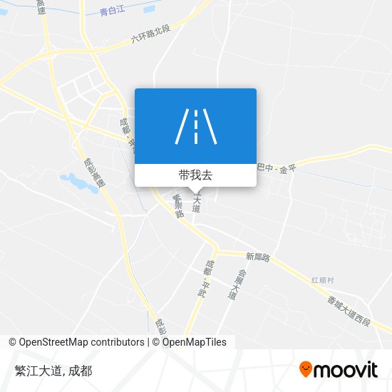 繁江大道地图