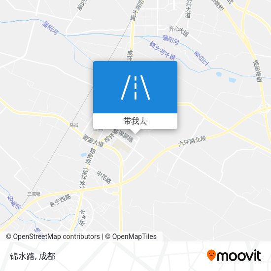 锦水路地图