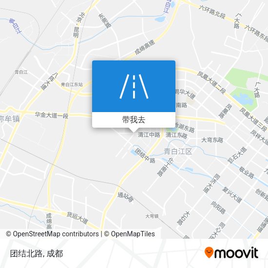 团结北路地图