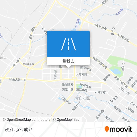 政府北路地图