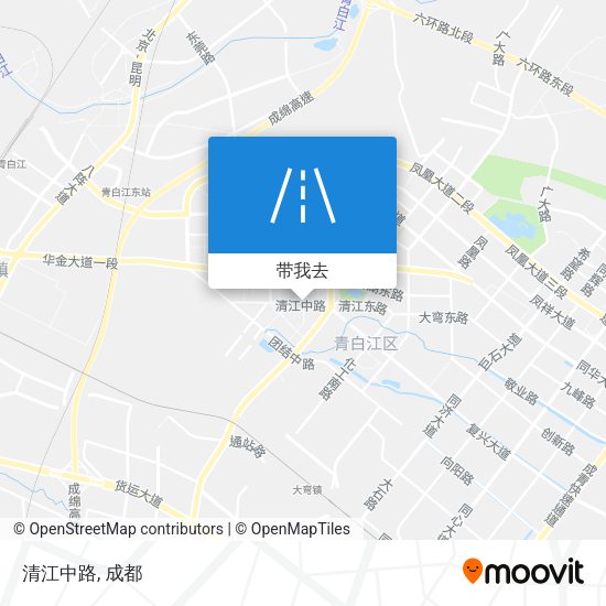 清江中路地图