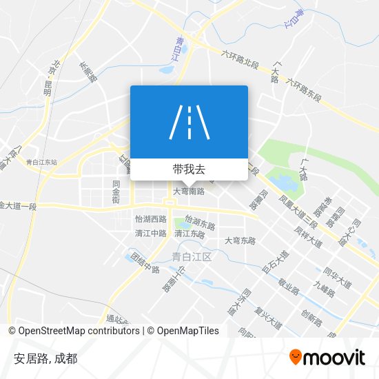 安居路地图