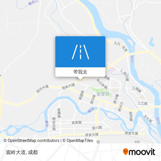 观岭大道地图