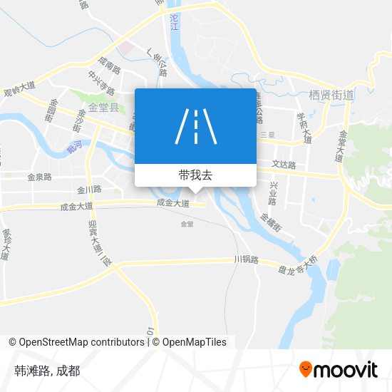 韩滩路地图