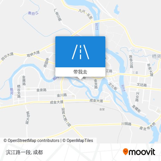 滨江路一段地图