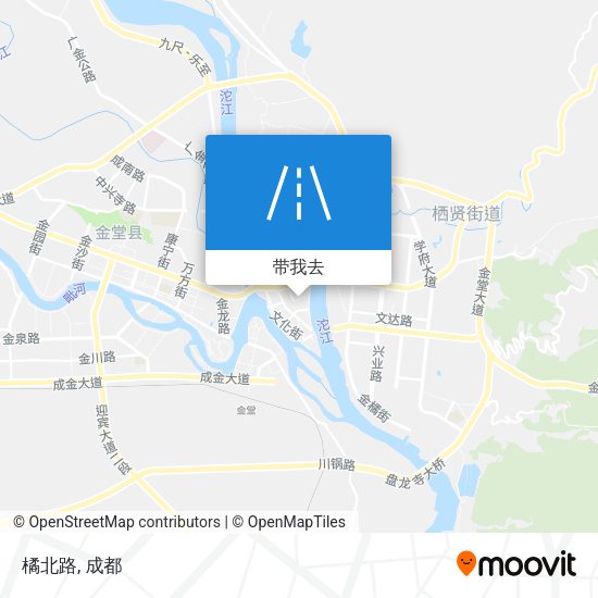 橘北路地图