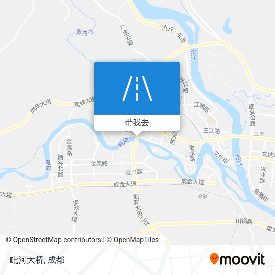 毗河大桥地图