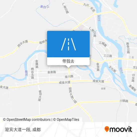 迎宾大道一段地图