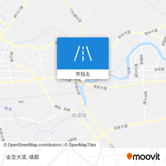 金堂大道地图