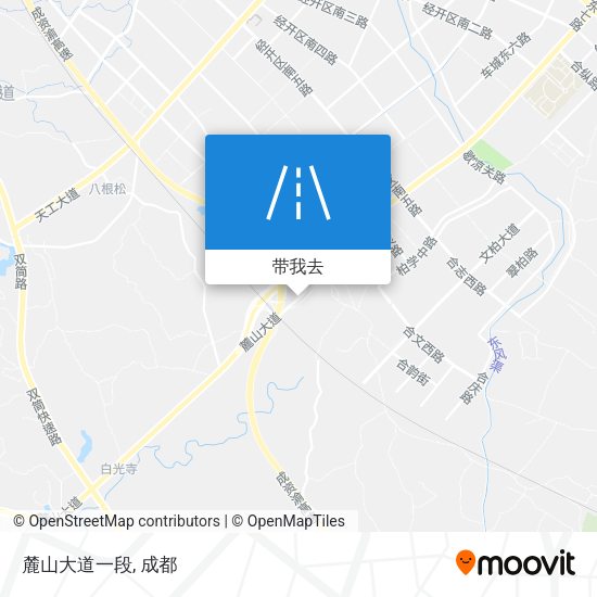 麓山大道一段地图