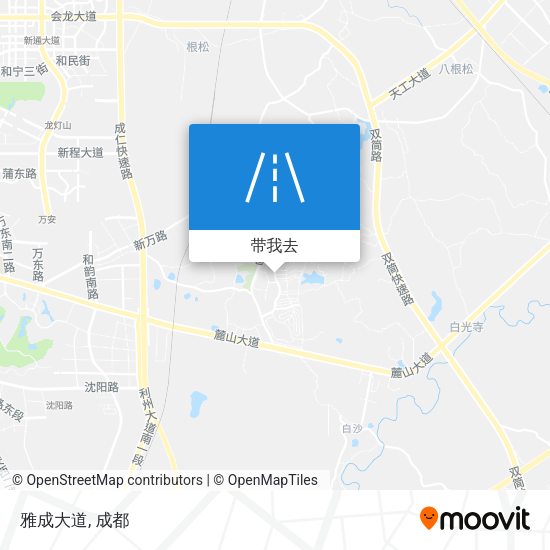 雅成大道地图