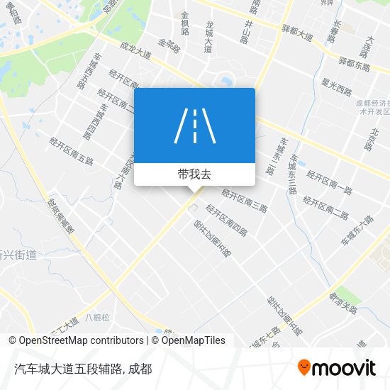 汽车城大道五段辅路地图