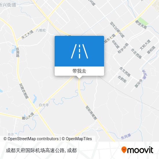 成都天府国际机场高速公路地图
