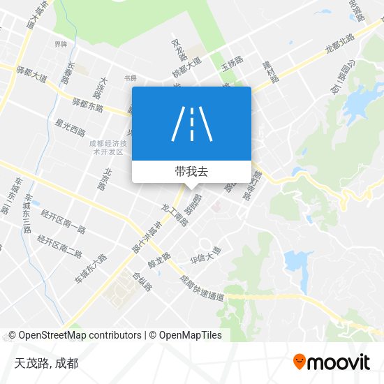 天茂路地图