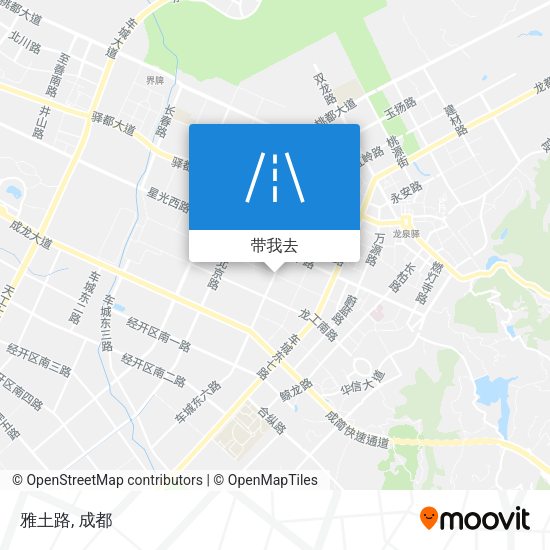 雅土路地图