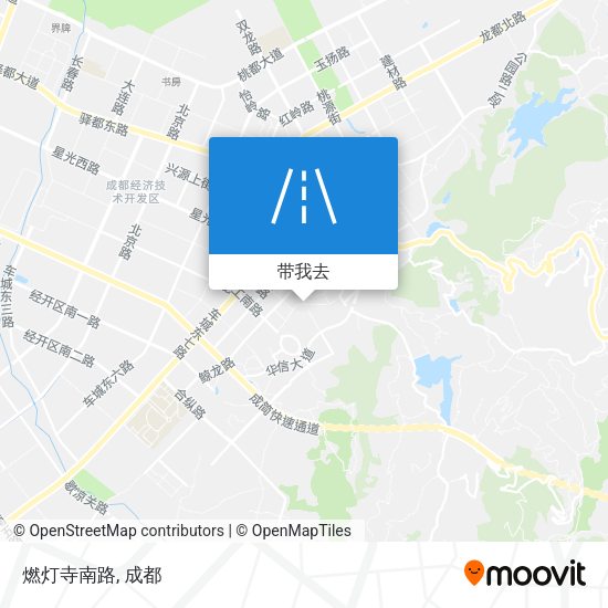燃灯寺南路地图