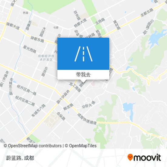 蔚蓝路地图