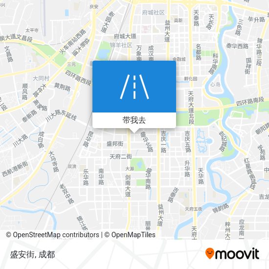 盛安街地图