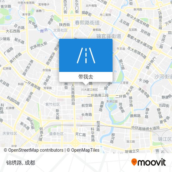 锦绣路地图