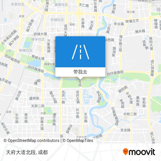 天府大道北段地图