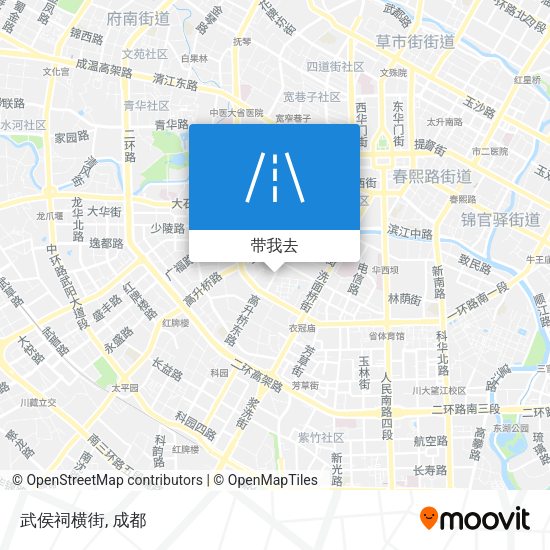 武侯祠横街地图