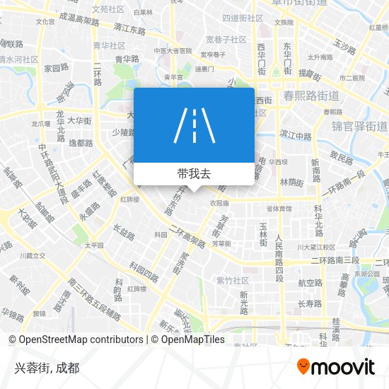 兴蓉街地图